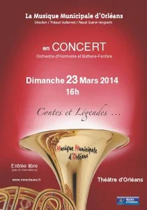 Lire la suite à propos de l’article La Musique Municipale d’Orléans en concert le 23 mars 2014