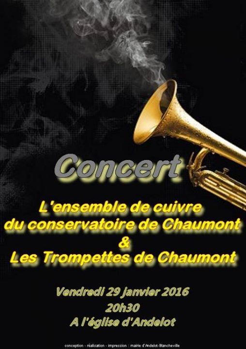 Affiche concert trompettes de Chaumont 2016
