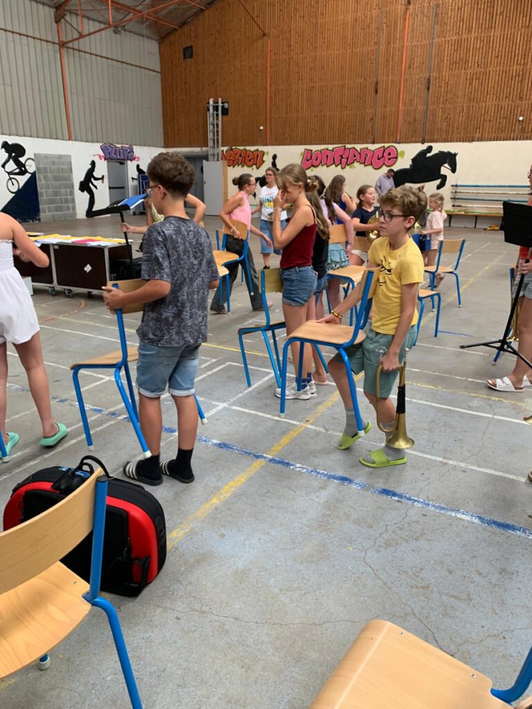 Travail avec l'orchestre du stage national